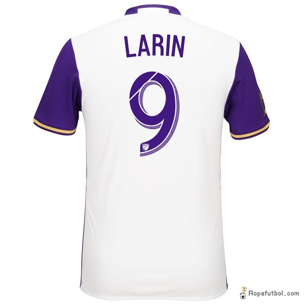 Camiseta Orlando City Replica Segunda Ropa Larin 2016/17 Blanco